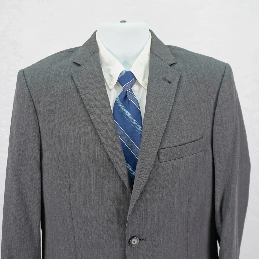 Joseph Jos A Bank Wool Gray Check Blazer 36S‎ Tagged 38R Probaly A Slim Fit 38R